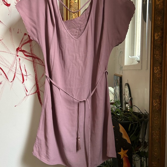 Lush Lavender Women's Top with Tie Detail Size S - Picture 10 of 16